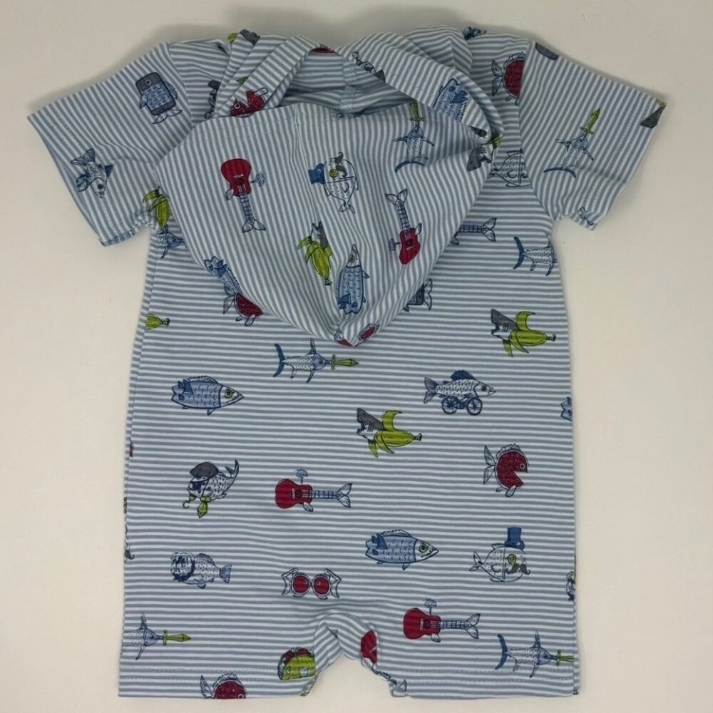 Andy & Evan – Baby Short-Sleeve Hooded Romper
